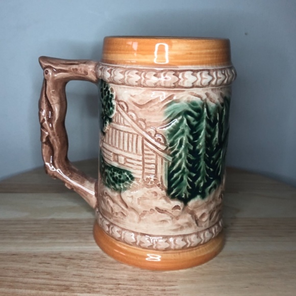 German style ceramic beer stein mug made in Japan EUC - Picture 2 of 3
